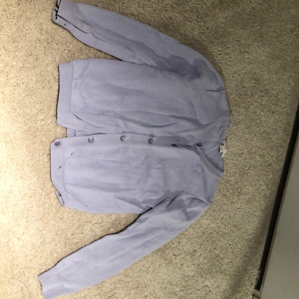6-7 Y lavender cardigan